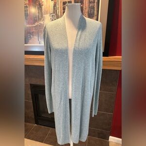 NWT LOFT pale green Open Front Cardigan